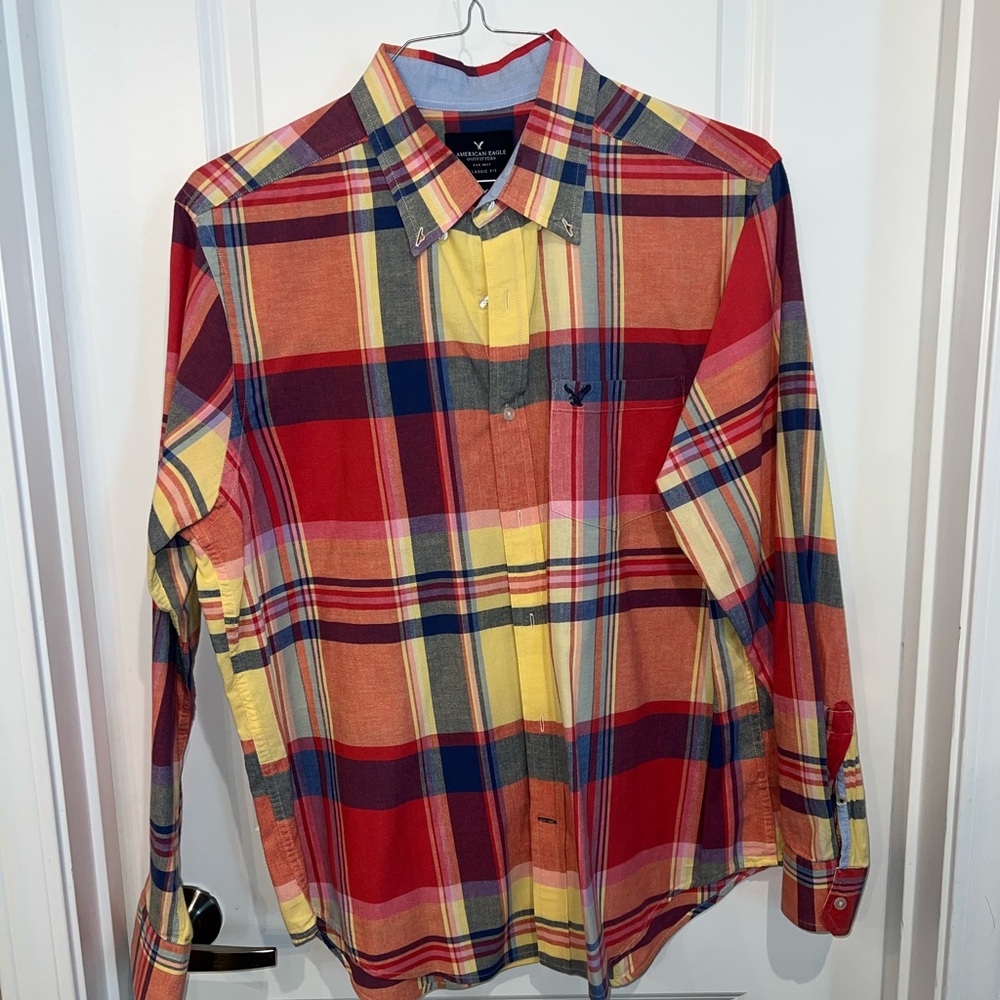 American Eagle Plaid Shirt size Large